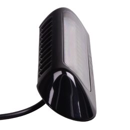 LED světlo nástěnné s výstražným světlem, černé, 48W, ECE R65