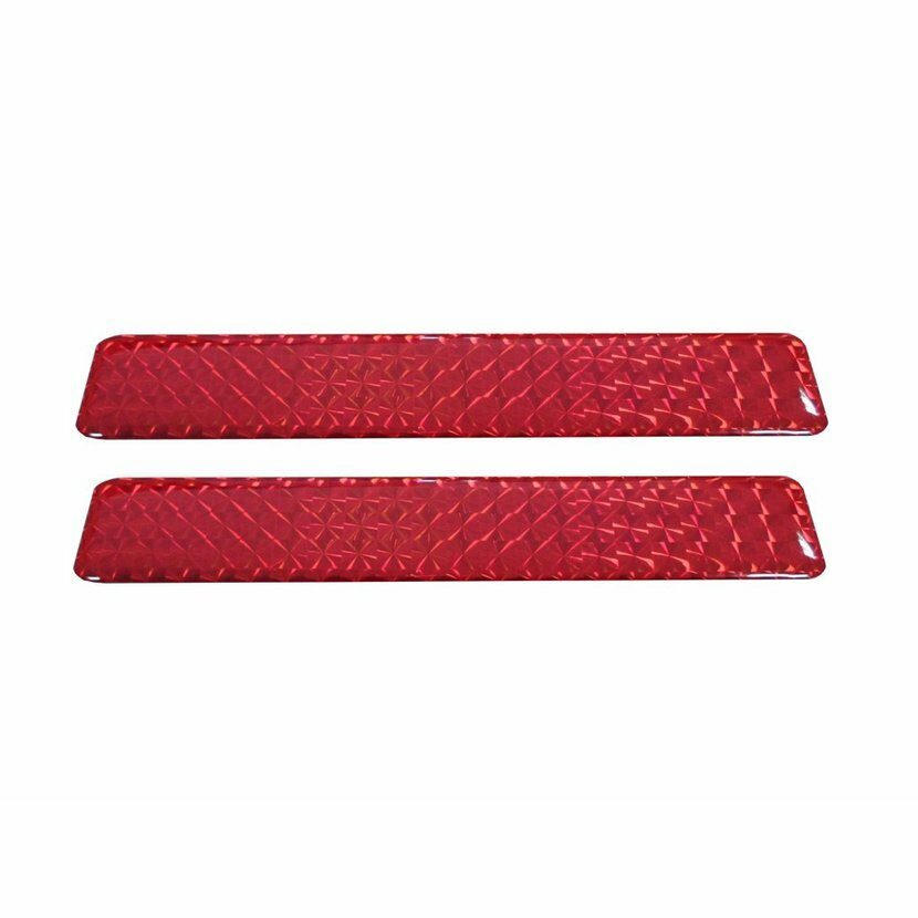 3D odrazka 2,5x7 cm červená, samolepící - 2ks