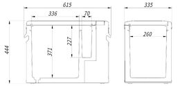 Chladící box SILVER FROST kompresor 35l 230/24/12V -20°C APP