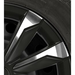 Kryty kol 14" Typhoon chrom černé - 4ks