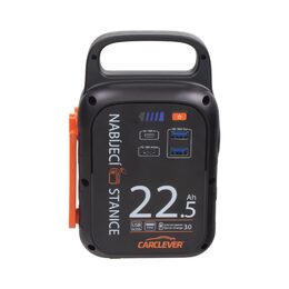 Multifunkční nabíjecí stanice - powerbanka CARCLEVER, 22.500mAh / 83,25Wh