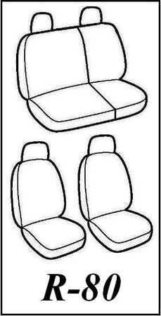 Autopotahy Audi A3 8L , od r.v. 1996- 2003, Eco kůže + alcantara černé