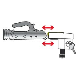 Zámek přívěsu (žehličky) Trailer lock LAMPA