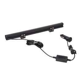 Gumové výstražné LED světlo vnější, oranžové, 12/24V, 340mm