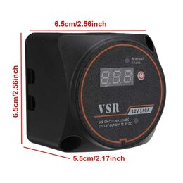 Automatické relé pro dobíjení druhé baterie 12V/140A s voltmetrem