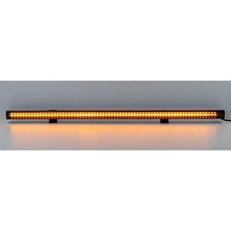 Gumové výstražné LED světlo vnější, oranžové, 12/24V, 640mm