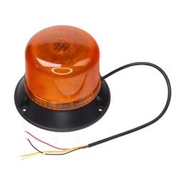 LED maják, 12-24V, 16x5W LED oranžový, pevná montáž, ECE R65