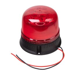 LED maják, 12-24V, 24xLED červený, pevná montáž, ECE R65