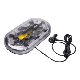 Mini LED rampa, oranžová, 48xLED, 12-24V, ECE R65, magnet