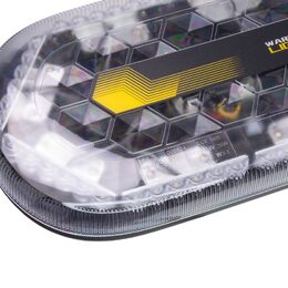Mini LED rampa, oranžová, 48xLED, 12-24V, ECE R65, magnet