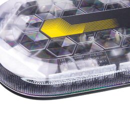 Mini LED rampa, oranžová, 48xLED, 12-24V, 328mm, ECE R65, pevná montáž