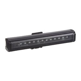 Gumové výstražné LED světlo vnější, modro-červené, 12V, 150mm