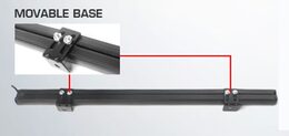 Gumové výstražné LED světlo vnější, modro-červené, 12V, 150mm