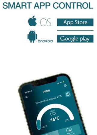 Kompresorová autolednička VITRIFRIGO 12/24V/230V, 40 litrů