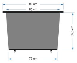 Roletka 90cm 1ks lichoběžník