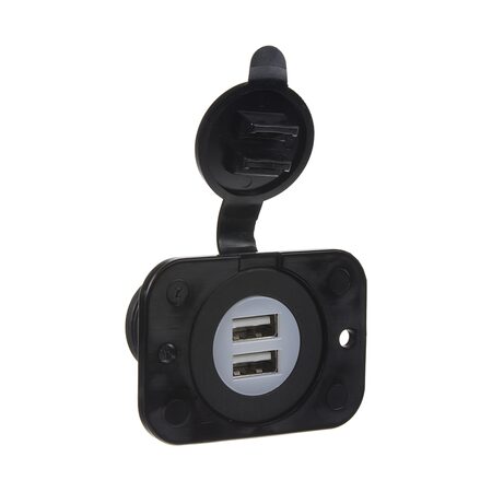 2x USB nabíječka (zásuvka) voděodolná do panelu