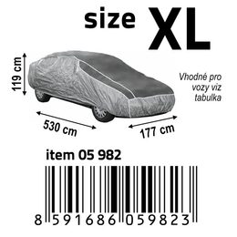 Autoplachta proti krupobití XL (530×177×119cm)