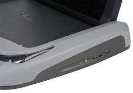 Stropní monitor 10"šedý s DVD/SD/USB + výměnný kryt béžový/černý