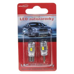 LED žárovka 12V T10 bílá, 6SMD Osram s čočkou