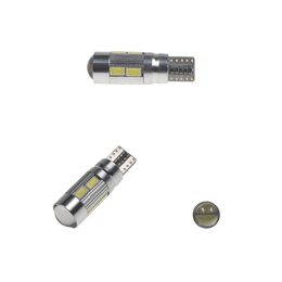 LED žárovka 12V T10 bílá, 10SMD Osram s čočkou