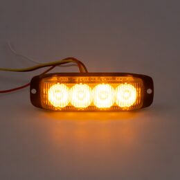 PROFI SLIM výstražné LED světlo vnější, oranžové, 12-24V, ECE R65
