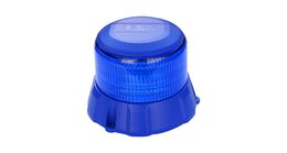 Robustní modrý LED maják, modrý hliník, 48W, ECE R65