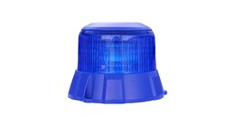 Robustní modrý LED maják, modrý hliník, 48W, ECE R65