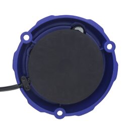 Robustní modrý LED maják, modrý hliník, 48W, ECE R65