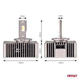LED autožárovky D5S bílá, 9-16V, 8600 lm - 2 ks