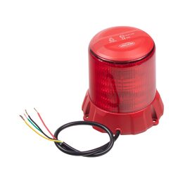 Robustní červený LED maják, červ.hliník, 96W, ECE R65