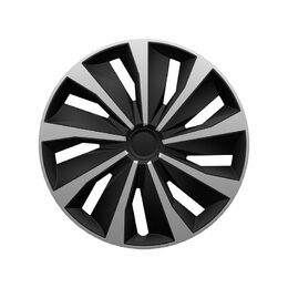 Kryty kol 15" GRIP SILVER BLACK - sada 4ks