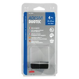 Suchý zip na připevnění SPZ Duotec 25x25mm, sada 2ks