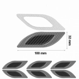 Samolepící deflektory reflexní žluté - 6ks