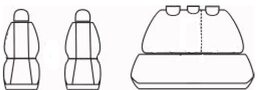 Autopotahy Volkswagen Golf V, od r. 2003-2009, antracit