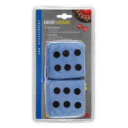 Ozdobné kostky Lucky-Vegas LAMPA 65mm, světle modré