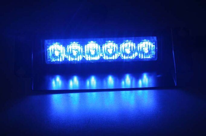 PREDATOR LED vnitřní, 6X1W LED, 12V, modrý