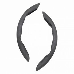 Potah na volant semišový šedý 37-39 cm