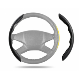 Potah na volant carbon bílý 37-39 cm