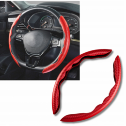 Potah na volant carbon červený 37-39 cm
