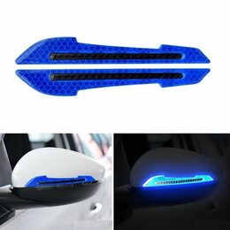 Samolepící dekory na zrcátka-reflexní modré