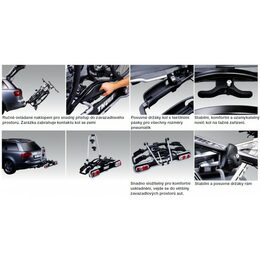 Nosič kol na tažné zařízení Thule EuroRide 940 pro 2 kola SPZ a DOPRAVA ZDARMA
