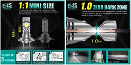 LED H7 bílá, 9-18V, 5400LM