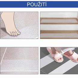 Protiskluzový transparentní samolepící nášlap Aquasafe