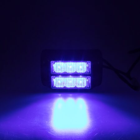 x PREDATOR dual 6x1W LED, 12-24V, modrý, ECE R10
