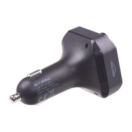 Bluetooth/MP3/FM modulátor bezdrátový s SD portem do CL s 3D stereo, USB-C / USB QC3.0
