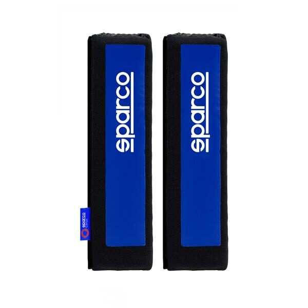 Návleky na bezpečnostní pásy SPARCO modré 24x6,5cm