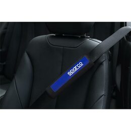 Návleky na bezpečnostní pásy SPARCO modré 24x6,5cm