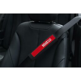 Návleky na bezpečnostní pásy SPARCO červené 24x6,5cm