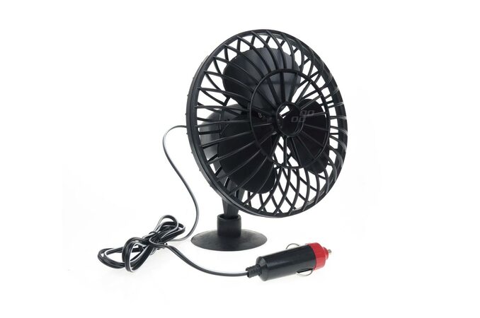 Ventilátor do auta s přísavkou 12V - 10cm