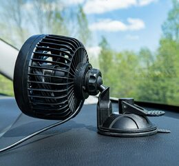 Ventilátor do auta s přísavkou 11,4cm 12V